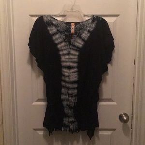 Black tie dye top